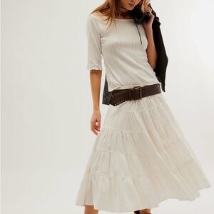 Free People In Full Swing Midi Skirt